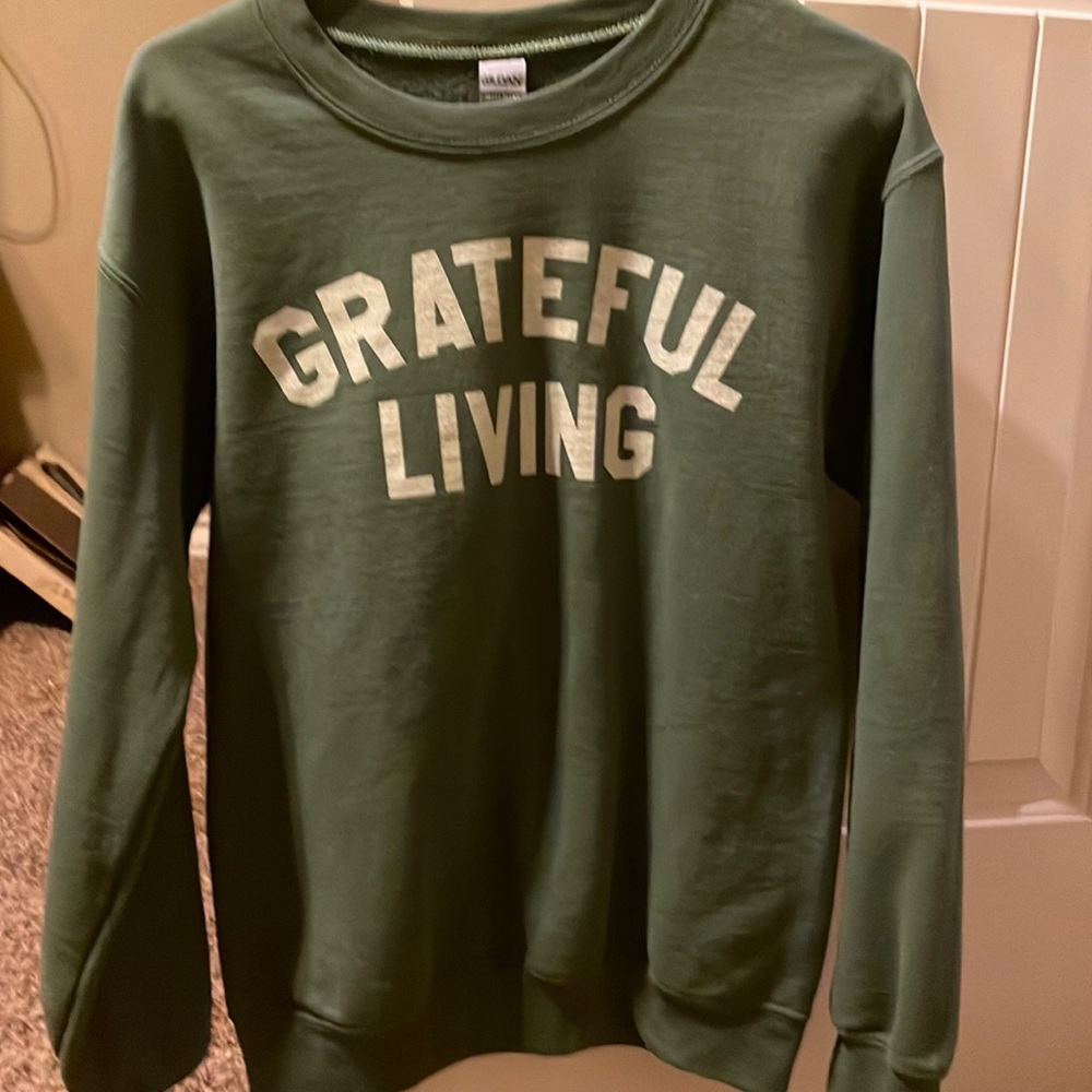 Grateful living sweatshirt